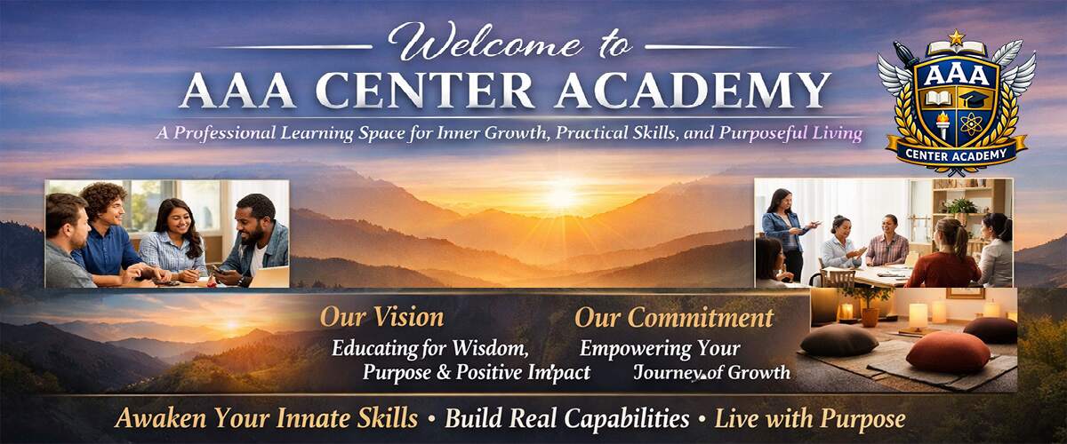 Welcome to AAA Center Academy - A Professional Learning Space for Inner Growth, Practical Skills, and Purposeful Living - 77