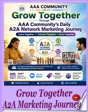 Grow Together Through AAA Community's Daily A2A Network Marketing Journey - Learn Together • Connect Together • Grow Together - 20