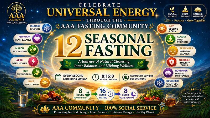 AAA FASTING COMMUNITY - CELEBRATE UNIVERSAL ENERGY THROUGH - A Journey of Natural Cleansing, Inner Balance, and Lifelong Wellness – 21